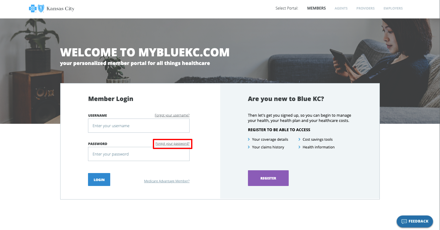 MyBlueKC login portal