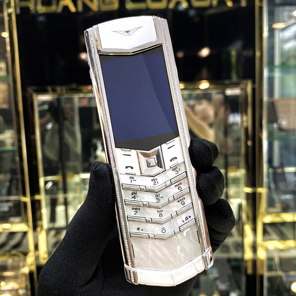 Vertu Signture S Pure White Mix Diamond