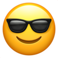 Smiling Face with Sunglasses on Apple iOS 13.3