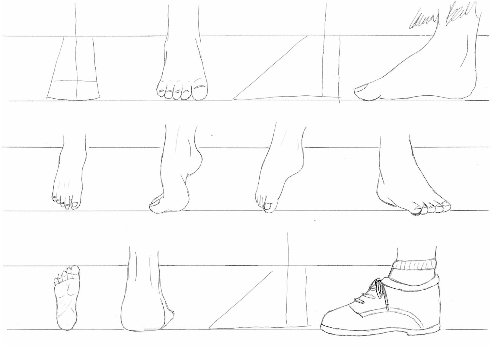 MangaMen101: How to draw manga feet.