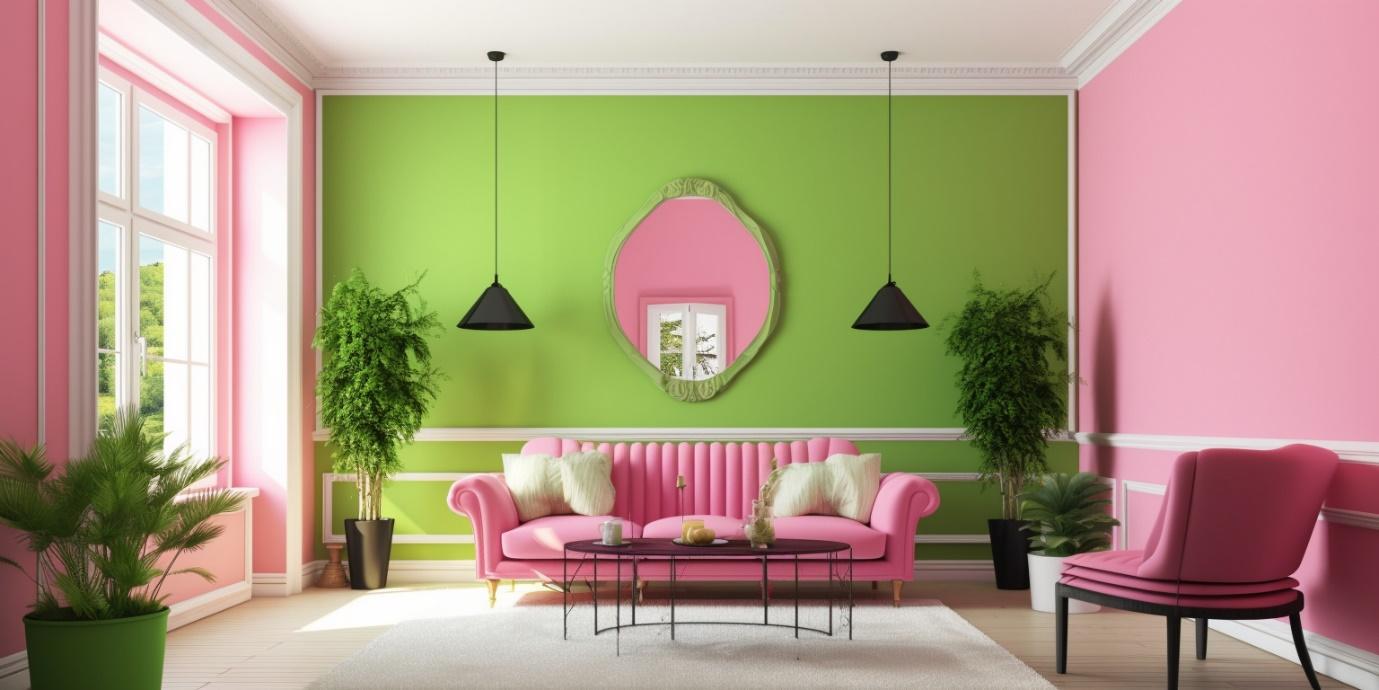 Rose et citron vert intérieure