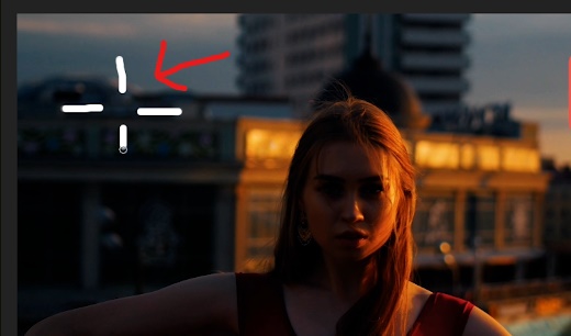 Explosion illustration on left side of the frame on animated footage 