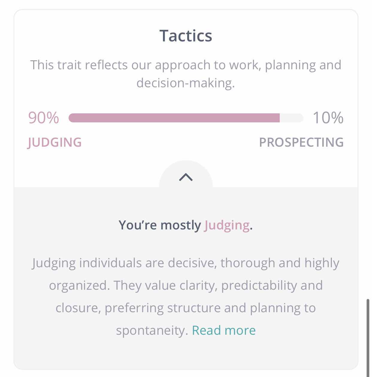 MBTI Judging