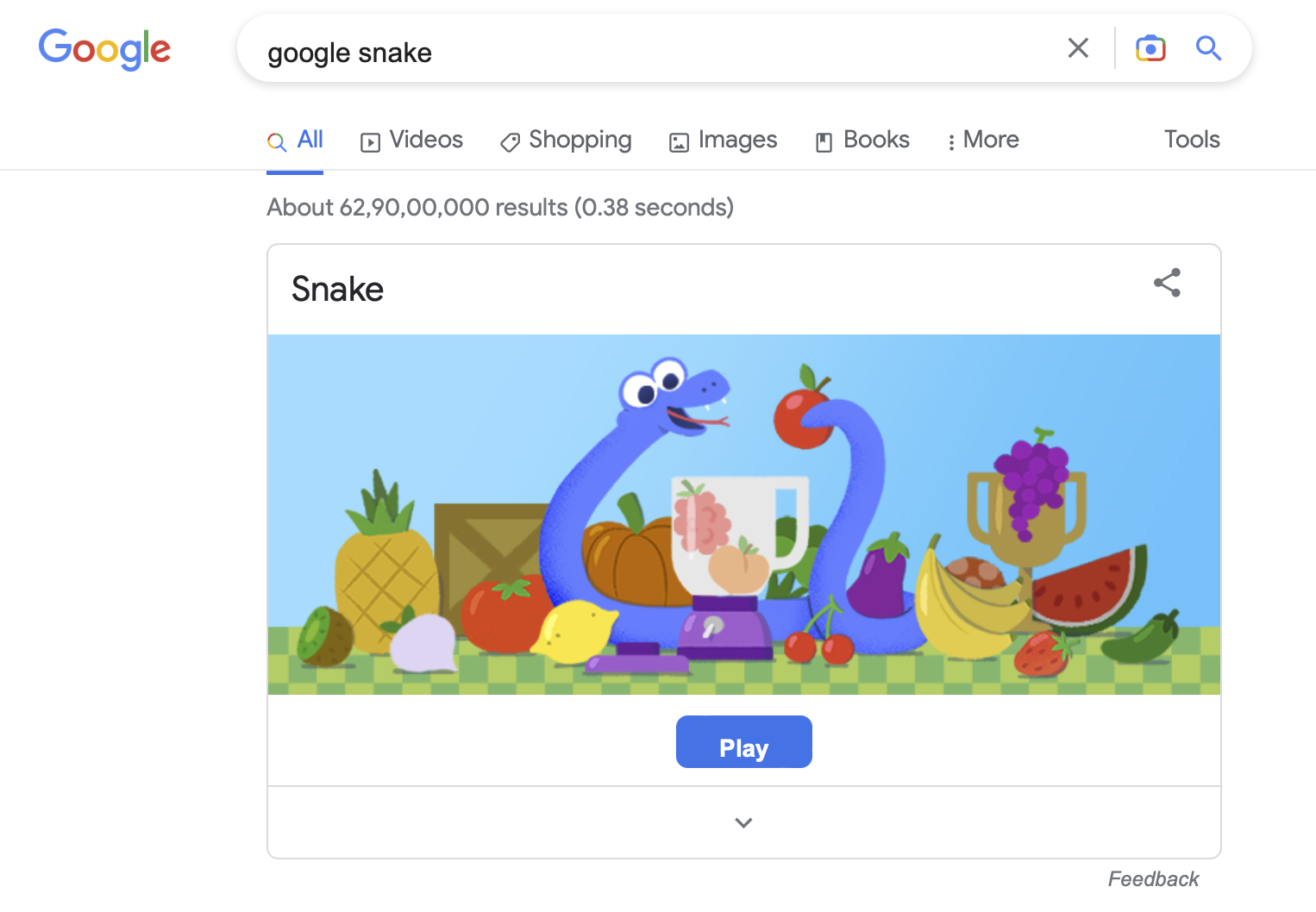 Search Google Snake