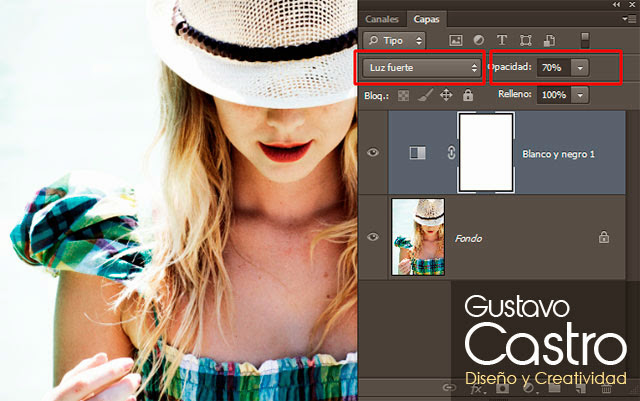 Efecto tonos oscuros en Photoshop