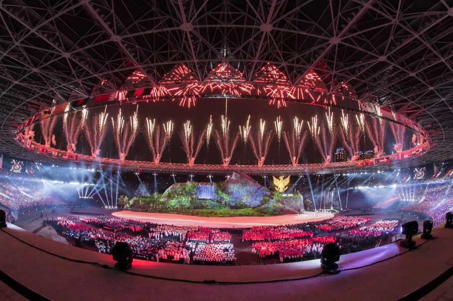 Image result for opening ceremony asian games