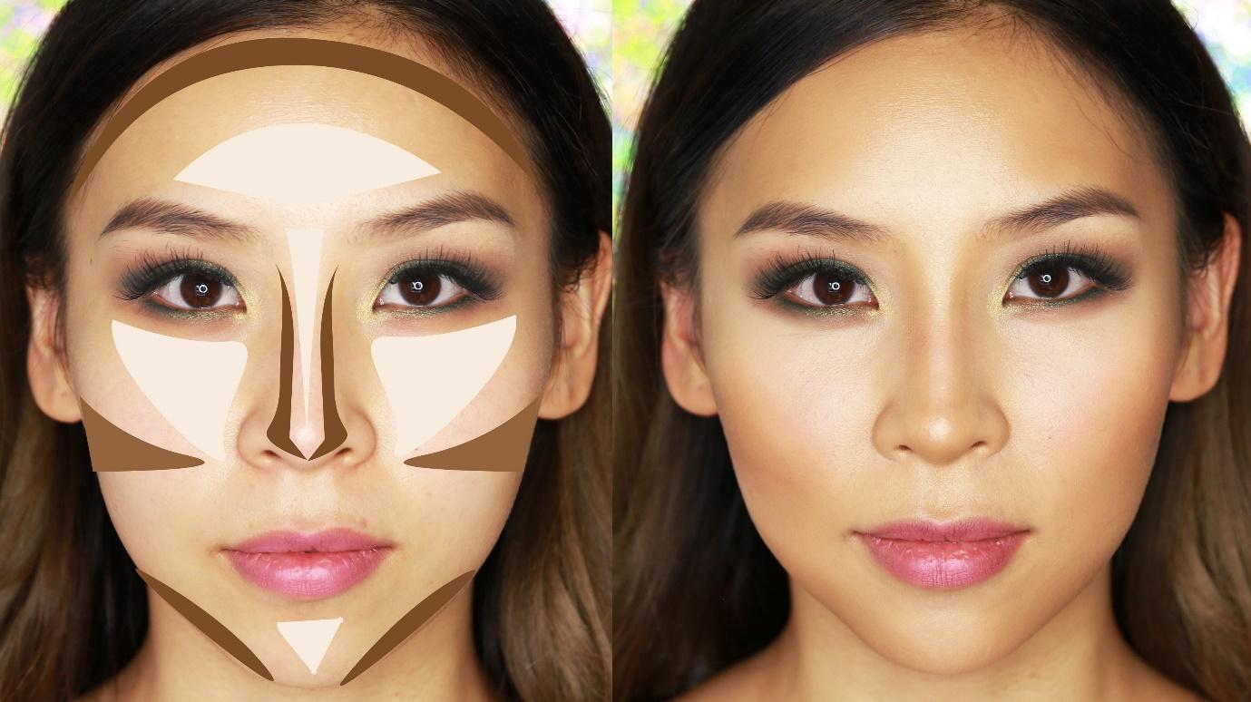 Image result for korean v shape contour makeup