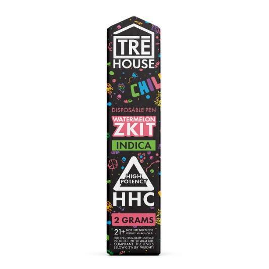 TRE House - HHC Vape -  Watermelon Zkit Disposable - 2 Grams