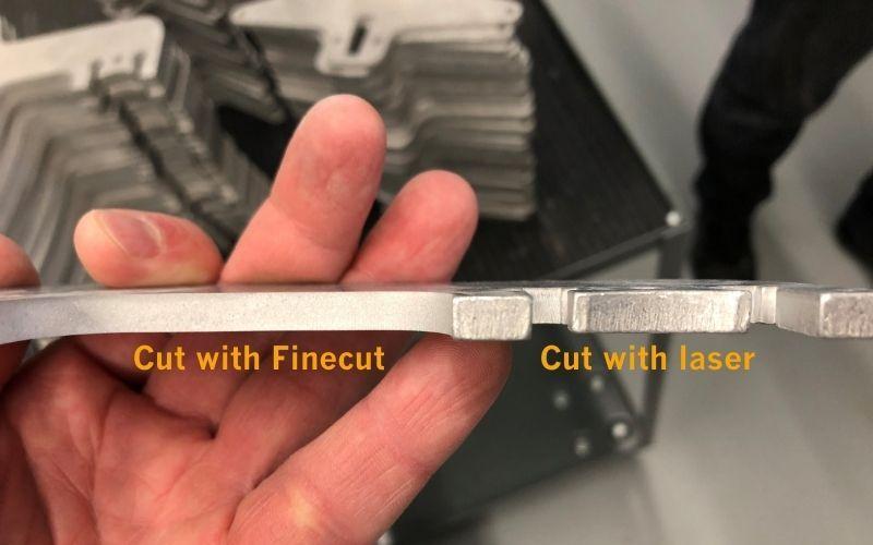 waterjet vs laser cut in aluminum