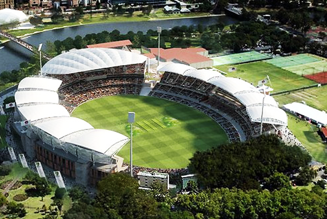Adelaide Oval- 53,500 Capacity-Seventh Biggest Cricket Stadium In The World