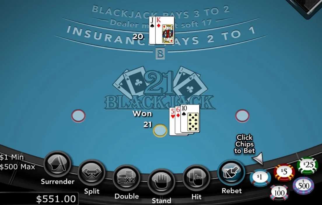 blackjack casino software - RTG Blackjack