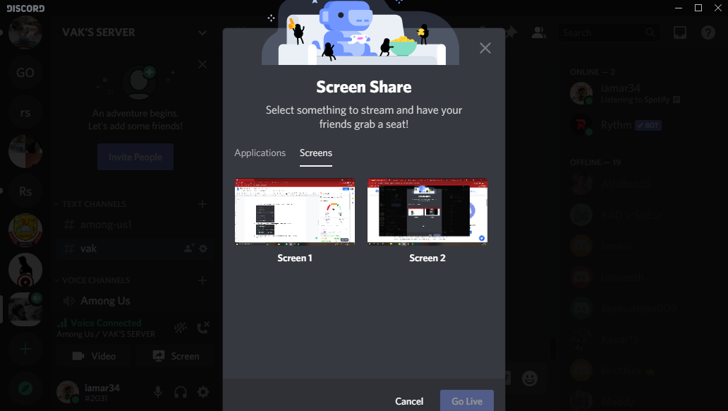 How To Screen Share On Discord