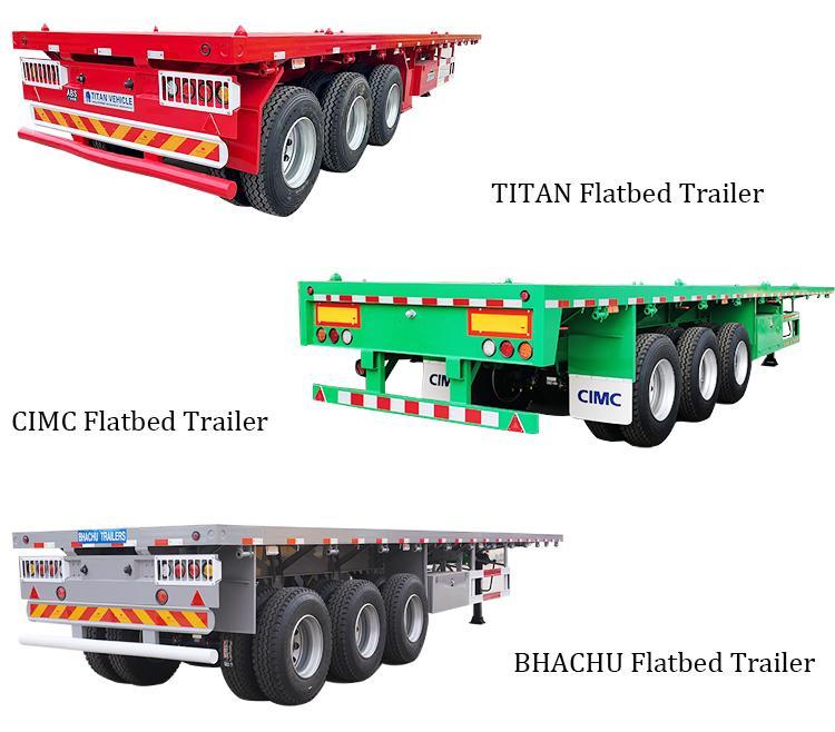flatbed trailer prices -TITAN,CIMC ,BHACHU