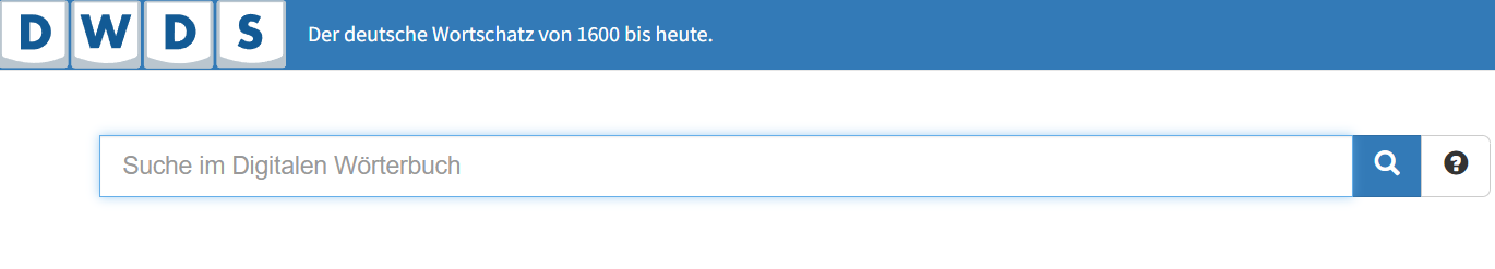 Từ điển Đức - Đức của DWDS cung cấp ngữ nghĩa, cách phát âm và ví dụ bổ trợ các bạn học từ vựng và cách sử dụng