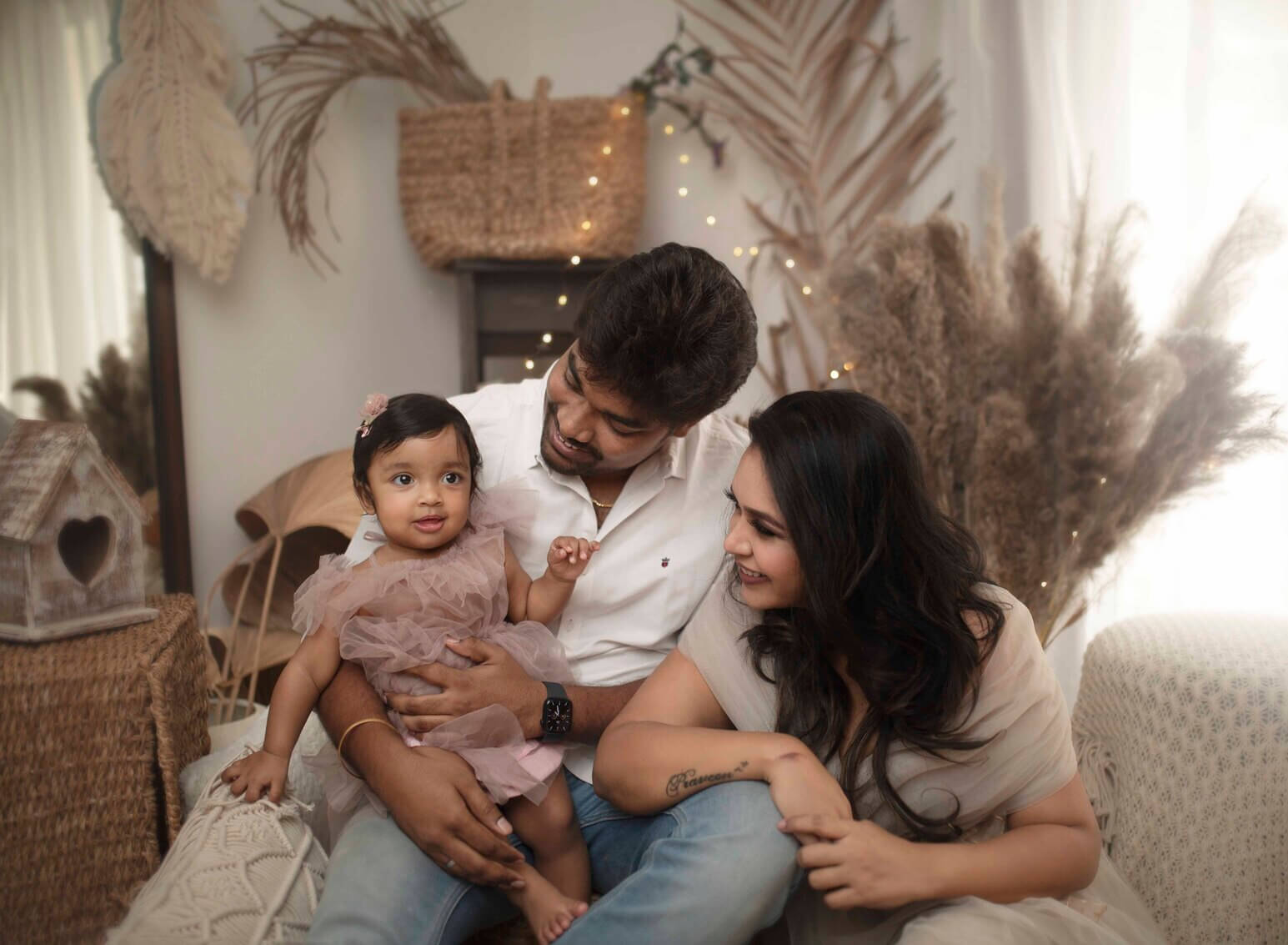 Book your Family Photoshoot with Ambica Photography, mix of candid moments and family portraits Family portrait photography in Bangalore, family photographers