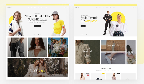 features of Celcie fashion ecommerce wordpress theme