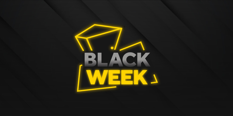 Banner da Black Week do Apto, uma das principais ações da Black Friday no mercado imobiliário.