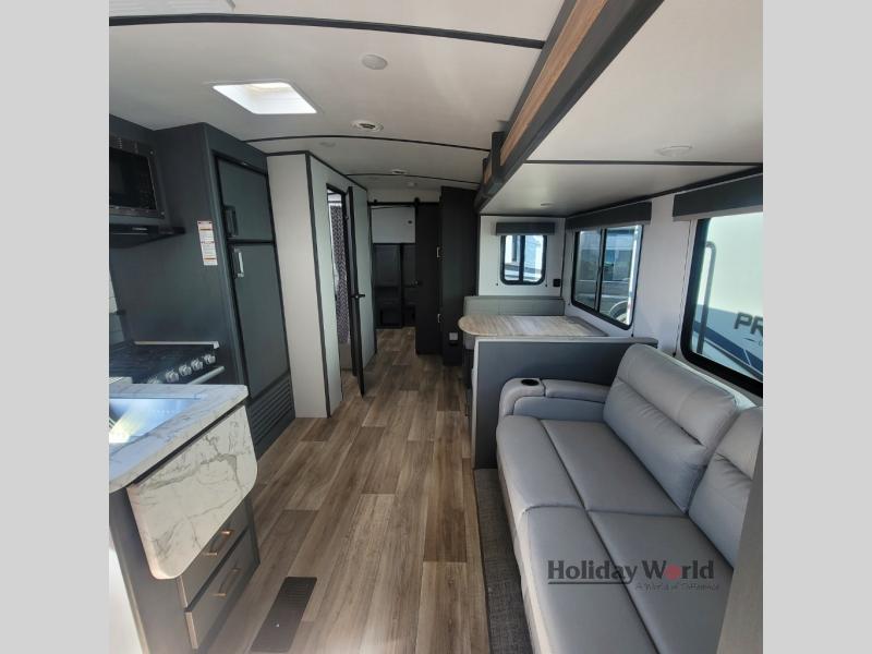 You and your kids will love traveling in the spacious RV.