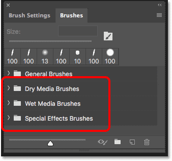 Nhận thêm hơn 1000 Brushes trong Photoshop CC 2018