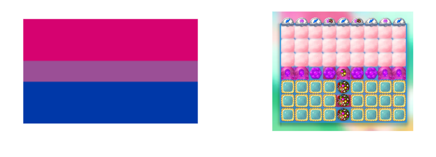Bisexual flag and the CCJS level inspired in it