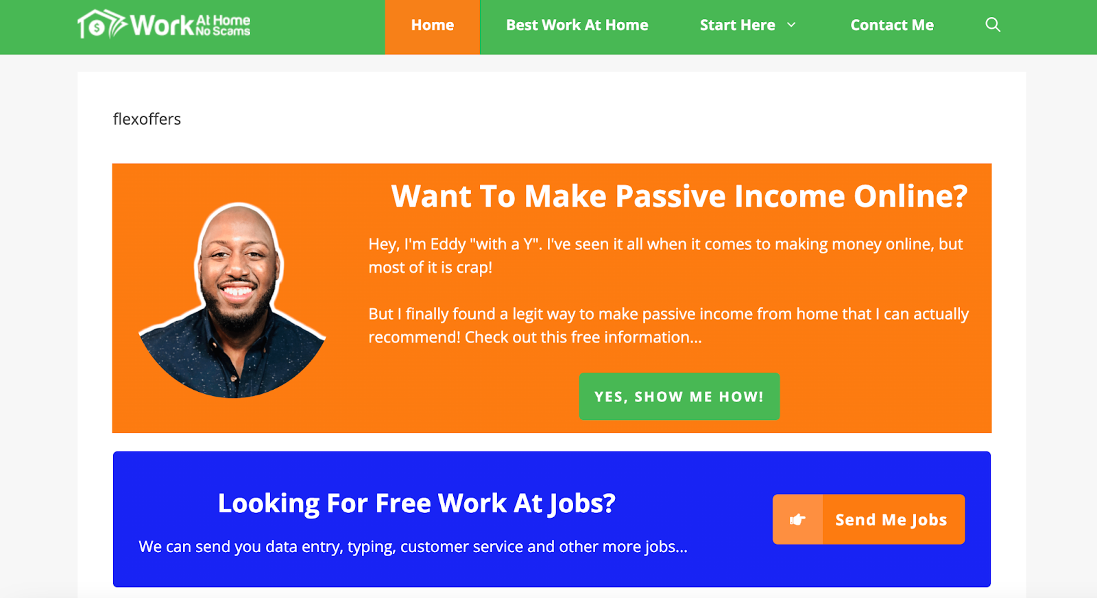 Work At Home No Scams blog