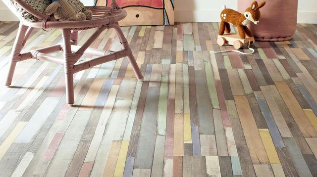 Parquet multicolore