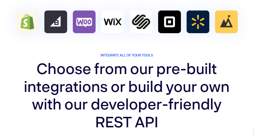 Choose Spinboob prebuilt integrations