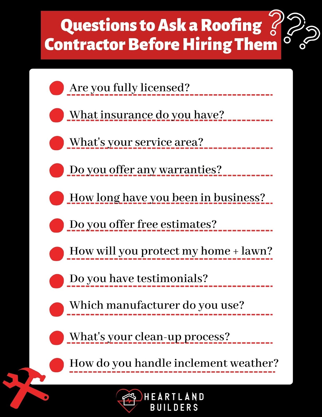 list of questions to ask a contractor before hiring
