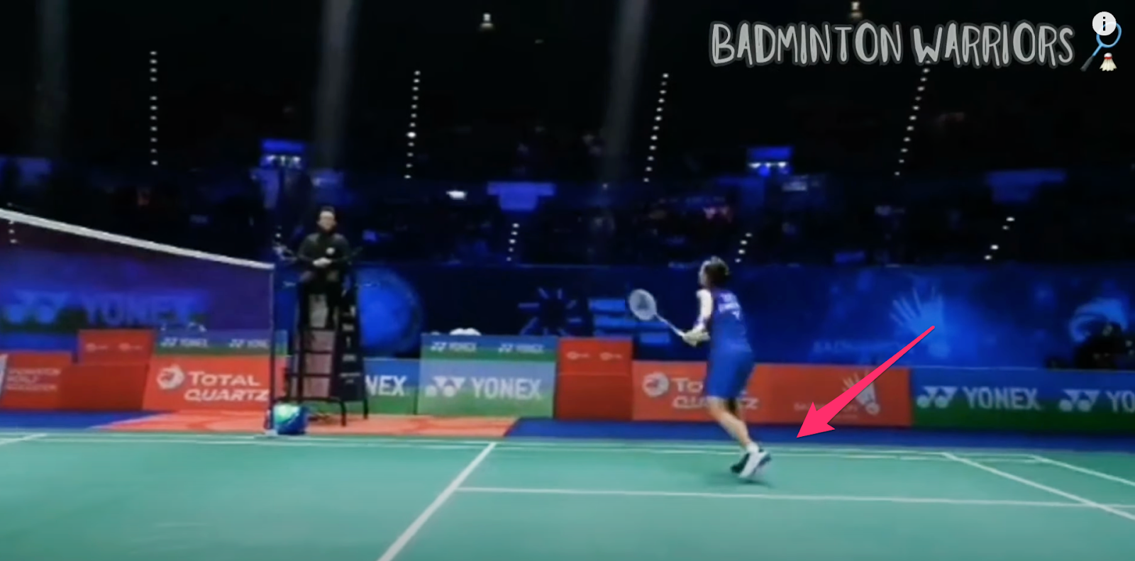 split step badminton - example performed by Tai Tzu Ying