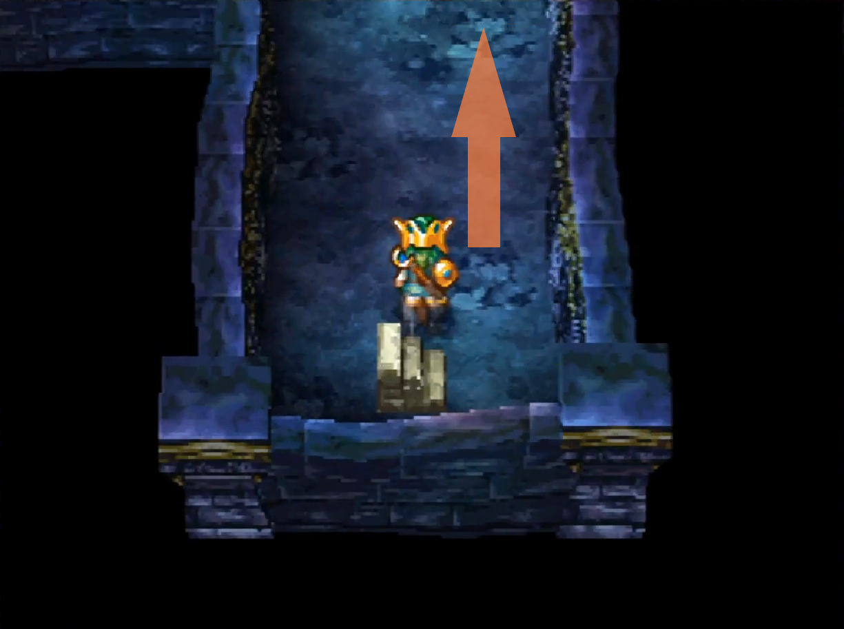 Let yourself fall into that crack to find the Mirror Shield (1) | Dragon Quest IV
