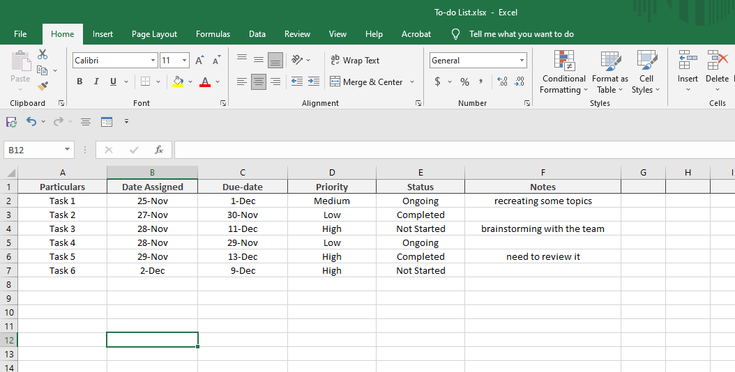 Cross Off Tasks in Excel To Do List - Contextures Blog