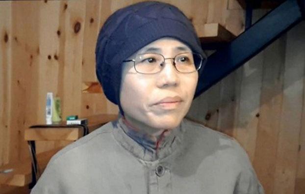 晓波的妻子刘霞。（法新社/资料图）