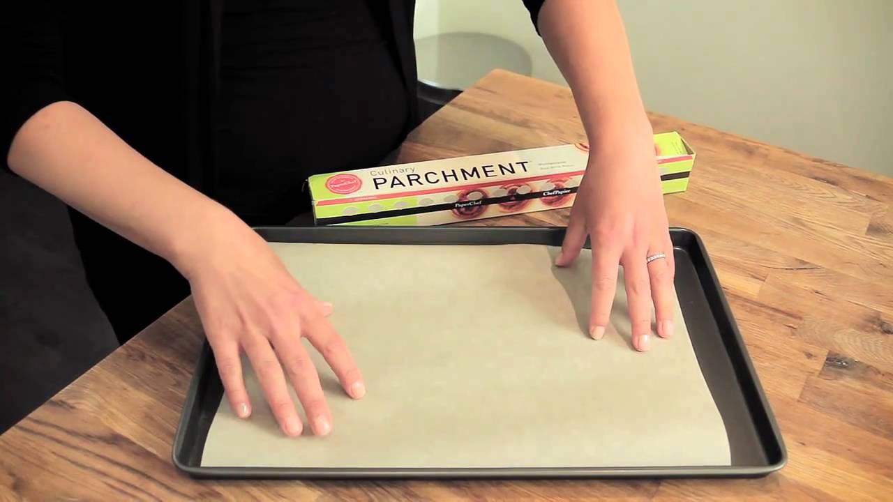 Culinary Parchment 101: Lining a Baking Sheet - YouTube