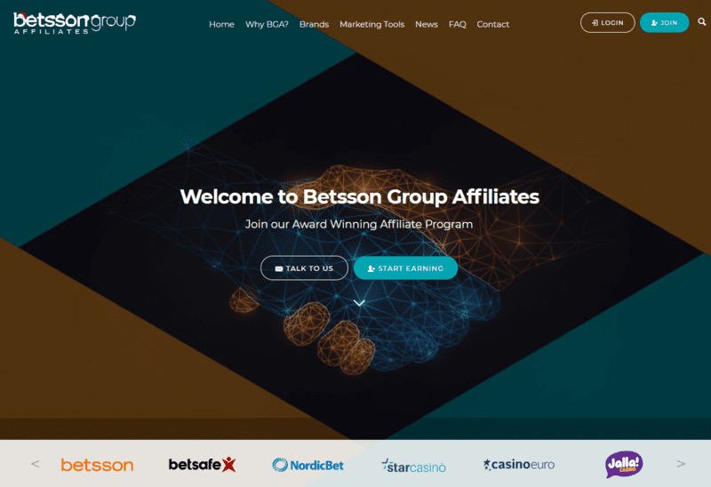 Betsson Group affiliates best deal for publishers and webmasters