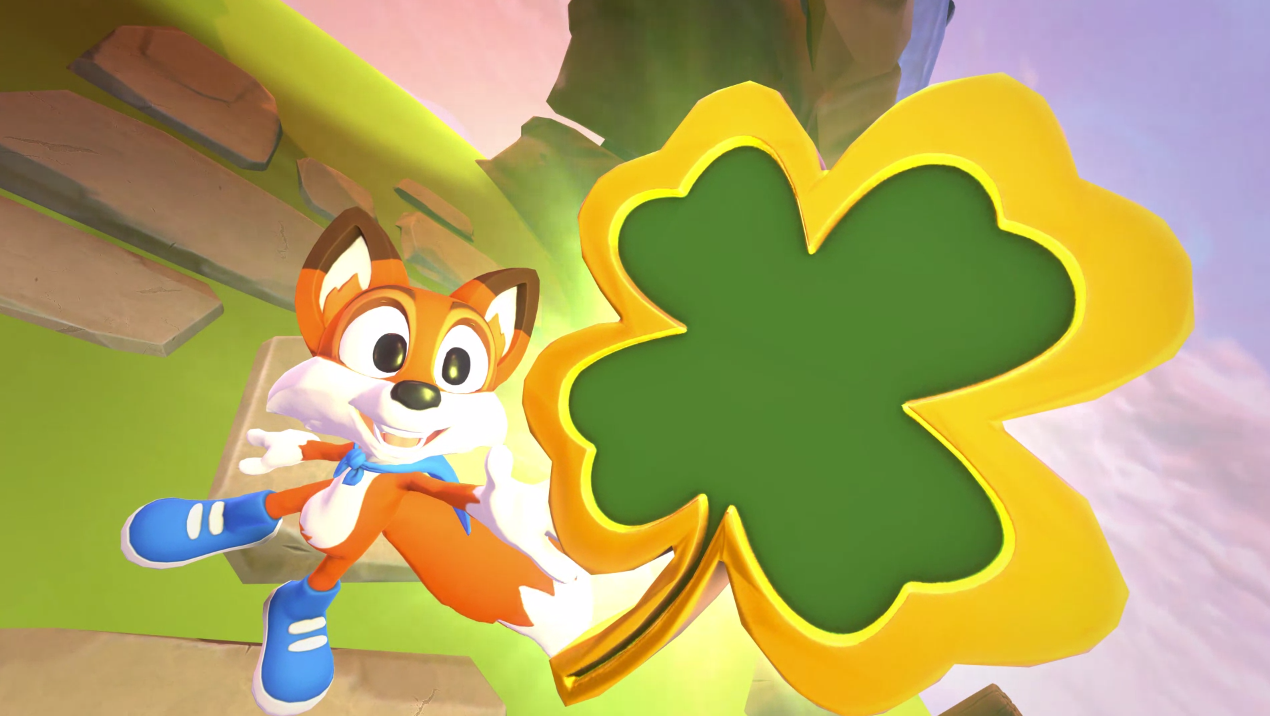 Lucky collects a clover
