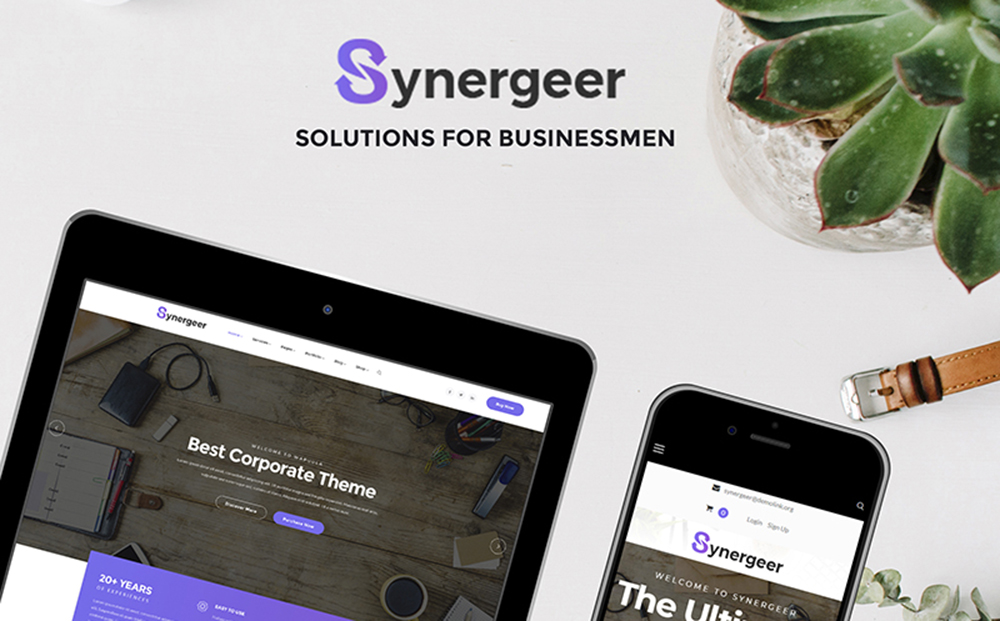 Synergeer - Tema corporativo de WordPress
