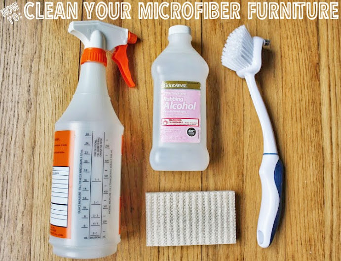 How to Clean a Microfiber couch. I bet this would work on any type.