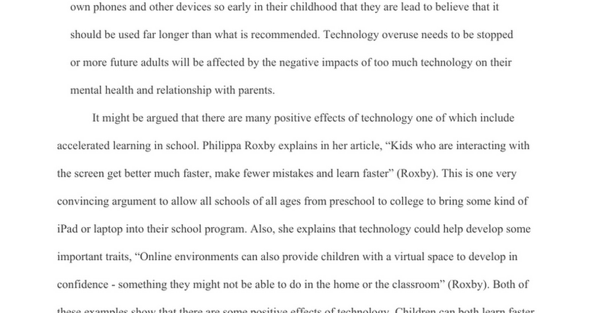 How Technology Affects Children