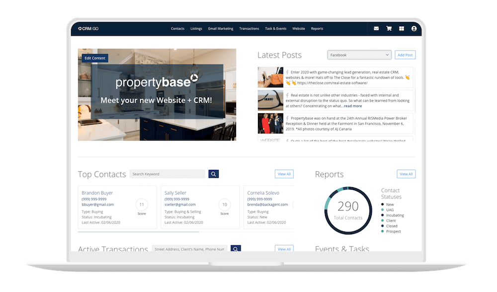 PropertyBase CRM Review for Real Estate 