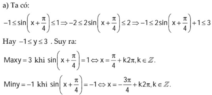 Hướng dẫn giải ví dụ 2 tìm giá trị lớn nhất nhỏ nhất của hàm số