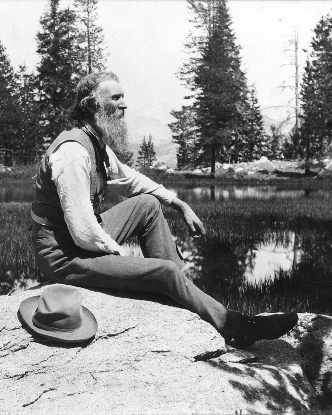 Father of National Parks, John Muir, photographed in 1901.
