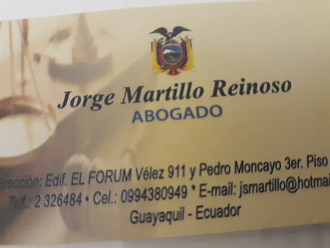 Opiniones de Jorge Martillo Reinoso en Guayaquil - Abogado