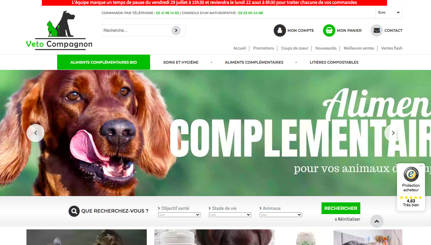 Gamme pour les Nouveaux Animaux de Compagnie