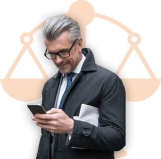 Attorney calling a client