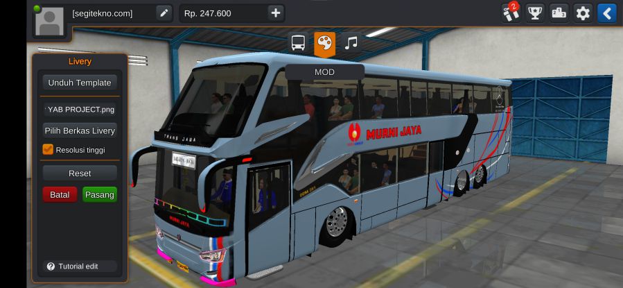 Download Mod Bussid Bus Termewah XHD
