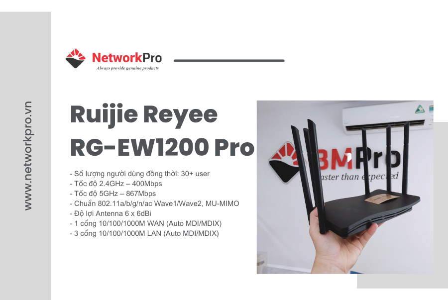 Giải pháp wifi Ruijie cho hộ gia đình | NetworkPro