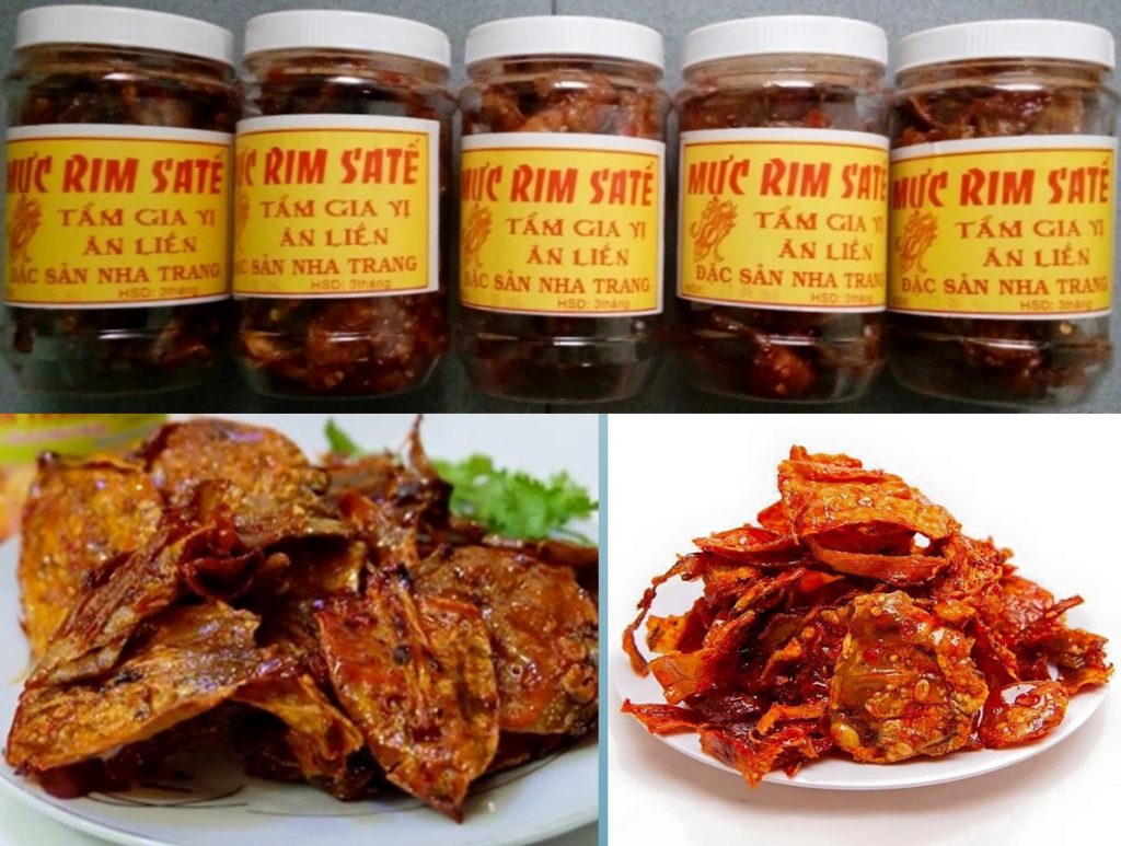 Du lịch Nha Trang - Món mực rim sate