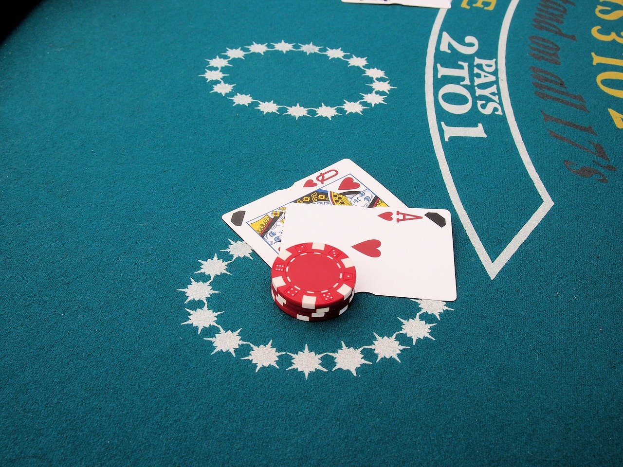 Blackjack casino card game
