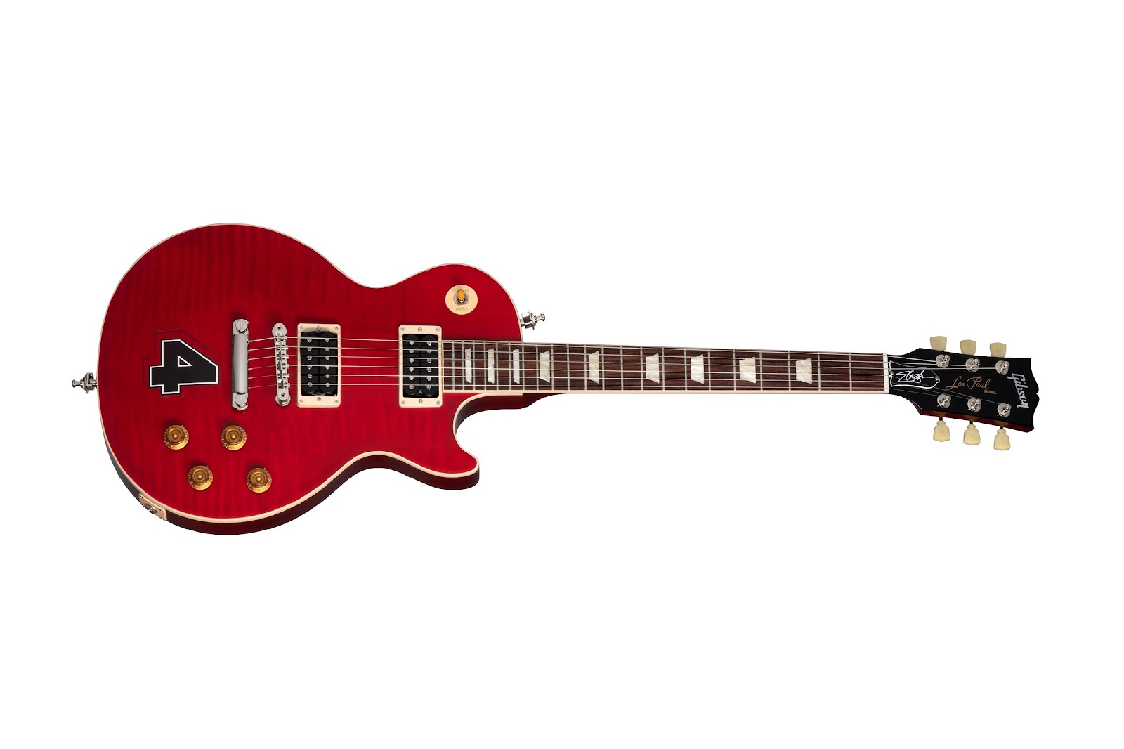 A red electric guitar

Description automatically generated with medium confidence
