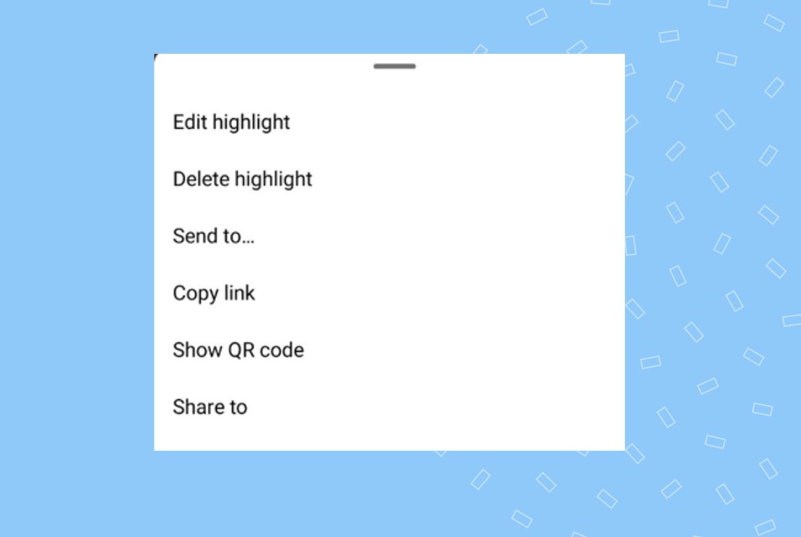 Image showing how to remove Instagram highlights
